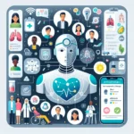 "Aplicativo de inteligência artificial mostrando interface que recomenda terapias respiratórias personalizadas para usuários visando melhorar a saúde respiratória."
